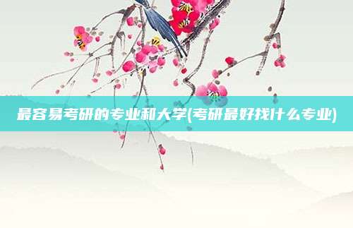 最容易考研的专业和大学(考研最好找什么专业)