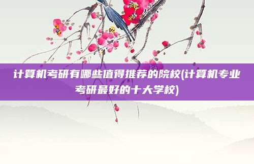 计算机考研有哪些值得推荐的院校(计算机专业考研最好的十大学校)
