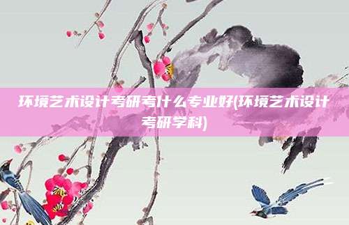 环境艺术设计考研考什么专业好(环境艺术设计考研学科)