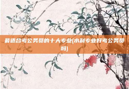 最适合考公务员的十大专业(水利专业好考公务员吗)