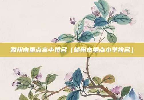 滕州市重点高中排名(滕州市重点小学排名)