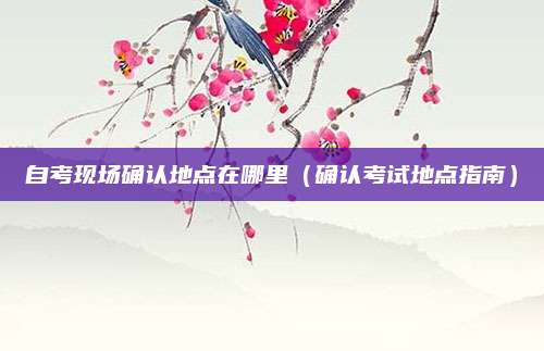 自考现场确认地点在哪里（确认考试地点指南）