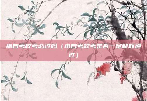 小自考校考必过吗（小自考校考是否一定能够通过）